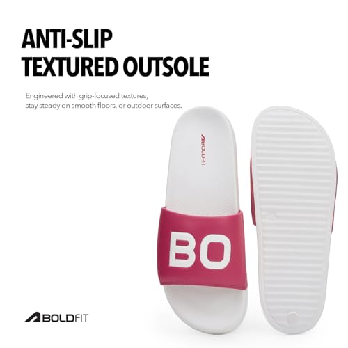Image of Boldfit Sliders for Woman, Premium PU Strap Women Slippers with Cushioned EVA Footbed Women Slides, Anti-Slip Outsole & Lightweight Support for Everyday Comfort Flip Flops for Woman