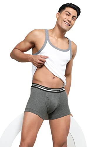 Image of Jockey UI22 Men Super Combed Cotton Rib Trunk with Ultrasoft Waistband