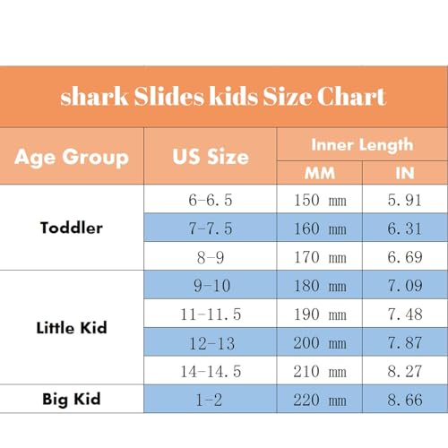 Hrtesus Sharklas Originales Kids, Shark Slides Kids, Chanclas de Tiburon, Sharky Chanclas with Adjustable Straps2