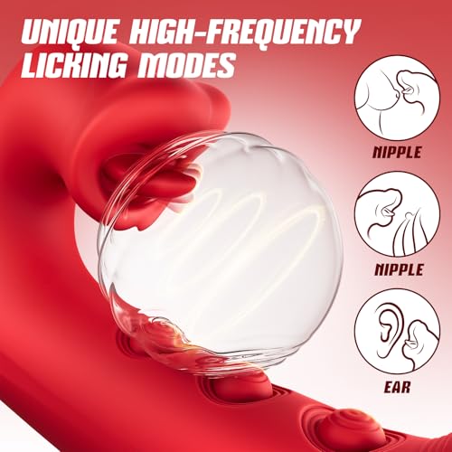 Image of Toendi Flapping Vibrator Adult Sex Toy, Rabbit Sex Toy for Women Couples | 10 Flapping & 10 Licking Modes, Thrusting, App Controlled, Silicone, Double-Ended Clitoral G Spot Stimulator