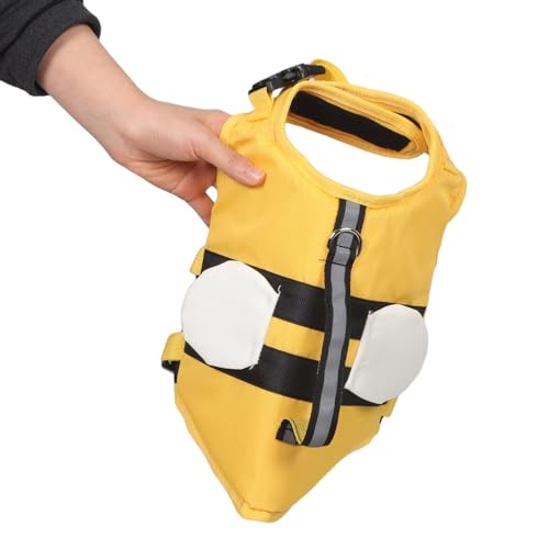 DOITOOL Schwimmweste für Kleine Hunde und Welpen Auftriebsweste aus Atmungsaktivem Material mit Rettungsgriff für Pool Strand und Bootfahren