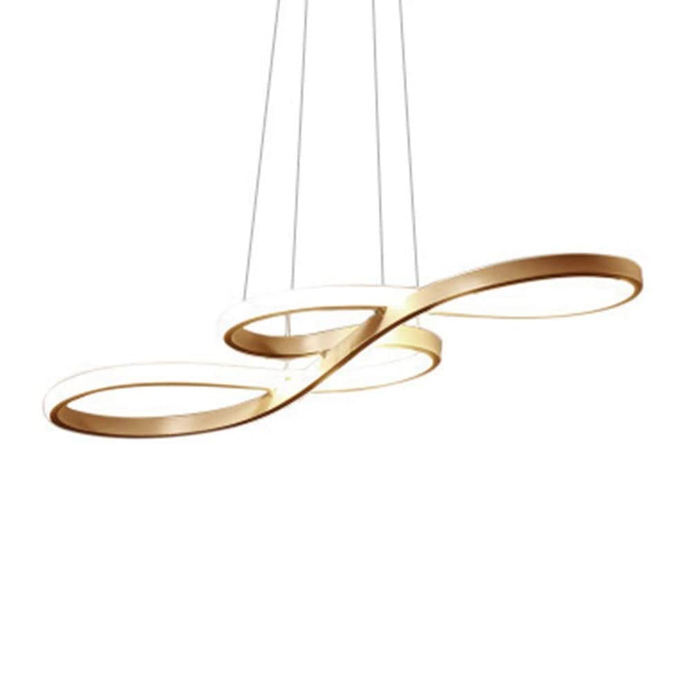 Lustre en anneau moderne de style épuré et suspension LED 58W haute finition