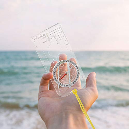 NUOBESTY 3 peças de bússola para orientação, trilhas, bússola, para uso ao ar livre, mochilão, bússo