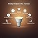 Philips Hue Pack 2 Bombillas Inteligentes LED GU10, 5.5W, Luz Blanca Cálida...