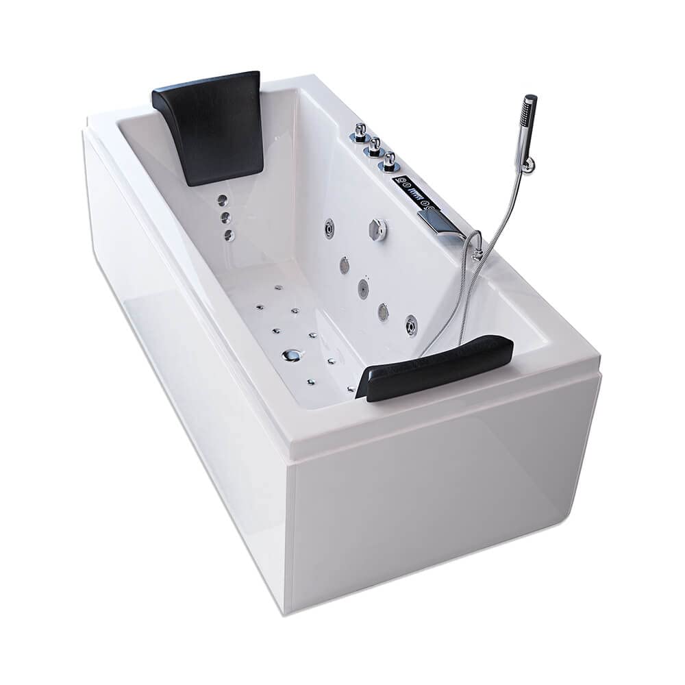 HOME DELUXE Spa d'intérieur 'Laguna M Pure' -Version: M Pure- Chauffage et Fonction Massage Inclus, Douchette à Main Incluse I Bain à remous intérieur, Spa Rigide, Baignoire avec Massage, Baignoire