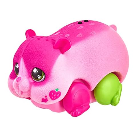 Little Live Pets 26369 Lil Single Pack: Strawbles | Interactive Toy Scurries, Sounds, and Moves Like a Real Hamster. Soft Flocked. Batteries Included. for Kids 4+, Pink Cover