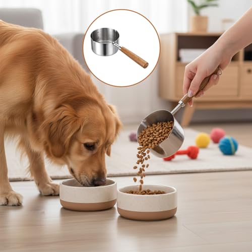 Vaso medidor para alimento de perro 250 ml acero inoxidable miniatura 5