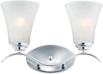 Maxim Lighting 12082FTPC Vital-2 Light Bath Vanity-14.5 Inches Wide by 9.5 inches high, Finish Color: Polished Chrome