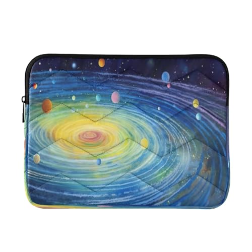 Funda para portátil 13-14 pulgadas sistema solar colorido miniatura 1