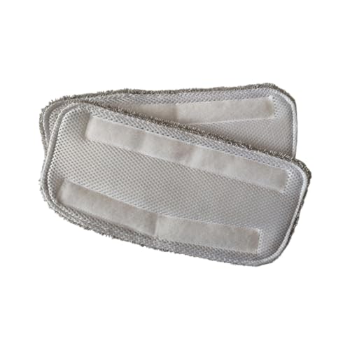 Thewasc Almohadilla de microfibra reutilizable al vapor, 2 unidades, ajuste universal para GF6610B GF6610 NE033 NE033M mejora la potencia de fregado reutilizable de microfibra al vapor
