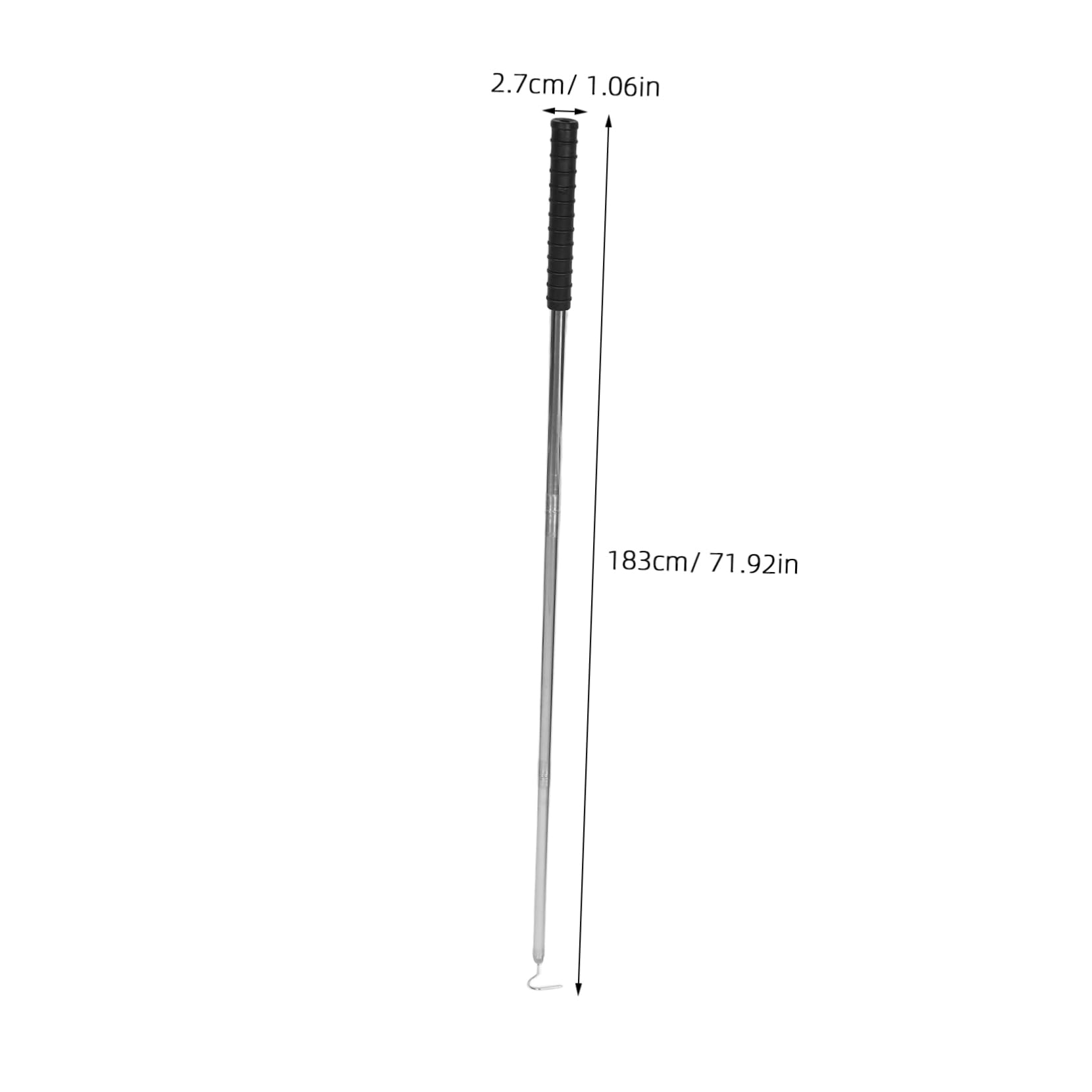 Abaodam Gancho de Acero Inoxidable para Piscina, Herramienta de Agarre para Cestas de Skimmer y Tapas, con Poste Desmontable para Limpieza