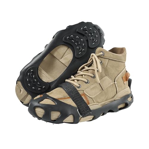 Picos antideslizantes para zapatos con 30 dientes, tacos para zapatos para nieve y nieve, para zapatos de tamaño grande, crampones de hielo, para hombre y mujer