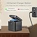 EERSY 2 Pack Batteries fit for GoPro-Hero 10, Hero 9 Black, 3-Channel Battery Charger Station for Hero 10/ Hero 9