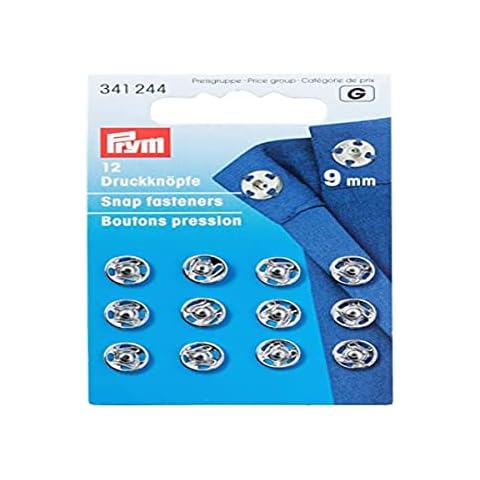 Prym Brass Sew-On Snap Fasteners, 9mm Cover