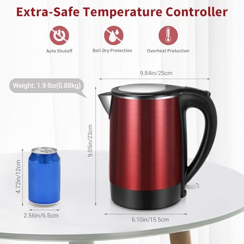 Hervidor eléctrico de acero inoxidable 1.7 litros miniatura 5