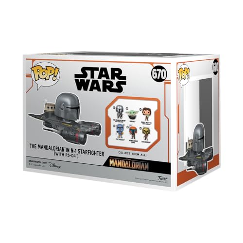 POP! Rides: Star Wars: The Mandalorian S9 - Mandalorian in N1 Starfighter - Figura in Vinile da Collezione - Idea Regalo - Merchandising Ufficiale - Giocattoli per Bambini e Adulti - TV Fans - Gadget - Immagine 2