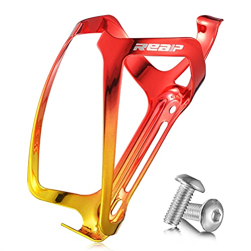 Reaiiip Bike Water Bottle Holder, MTB Bike Bicycle Alloy Aluminum Lightweight Water Bottle Holder Cages for Road and Mountain Bikes