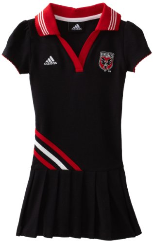 MLS Toddler Dc United Polo Dress (Black, 2T)