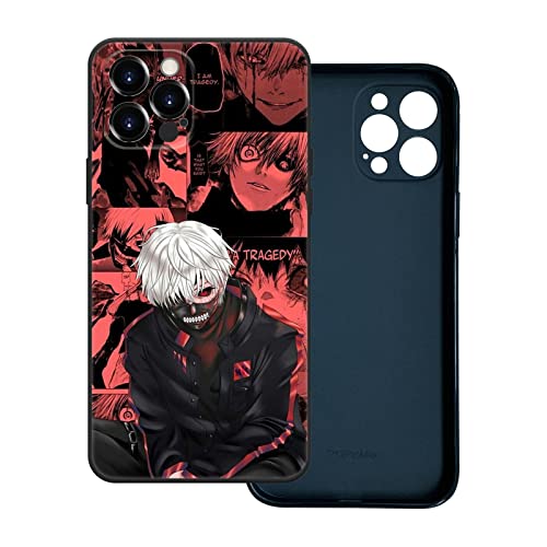 FSUNRRUII Japanese Manga Tokyo Ghoul Anime Matte Soft Silicone Case Compatible with iPhone 6 7 8 Plus X XR XS Max 11 12 13 Pro Max Mini SE 2020 Phone Case (iPhone 12 Pro,DD951)