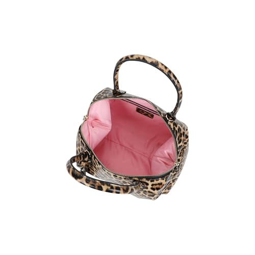 Sac Braccialini Michelle léopard en cuir à double poignée