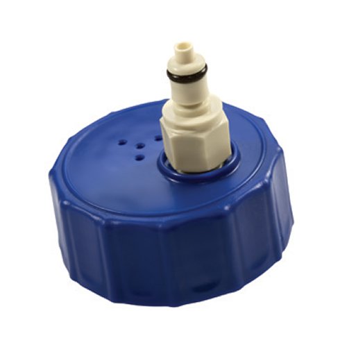 GL45 HDPE Cap with Valved 1/4inch PMC12 Insert