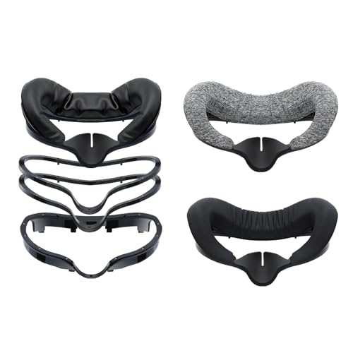 Globular Cluster Interfaz facial magnética F3 para Quest 3, almohadillas de diferentes materiales, fácil intercambio magnético, no compatible con base de carga oficial (más ancha para correas de stock