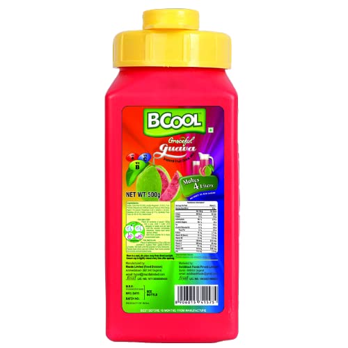 BCOOL Instant Energy Drink Mix Classic Guava Juice Mix 500gm for All Age Groups.