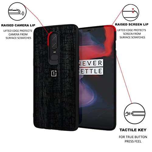 Image of RIGGEAR Sleek Back Cover Case Compatible with OnePlus 6 (TPU+PC | Dragon)