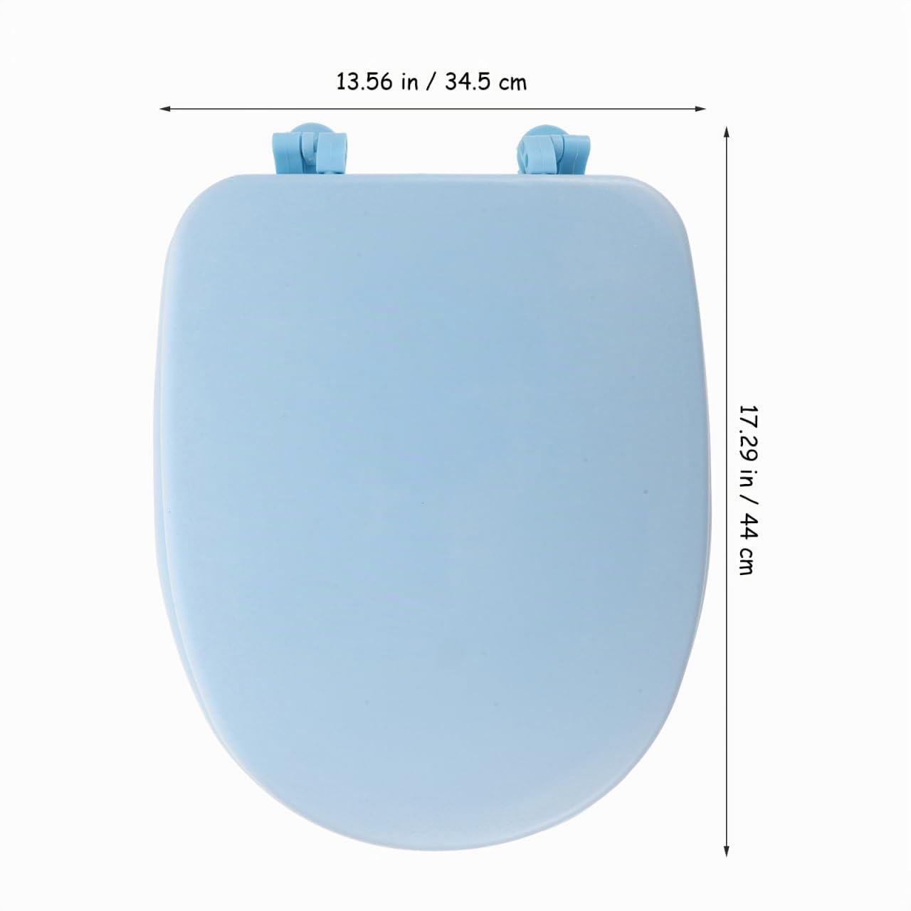 Artibetter Tapa De Inodoro Universal De Espuma Resistente Al Desgaste Fácil De Limpiar Asiento De Repuesto 17.32X13.18X1.77 Pulgadas Para Baños Domésticos