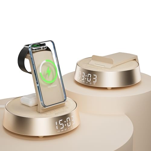 Alarm Clock with Wireless Charging