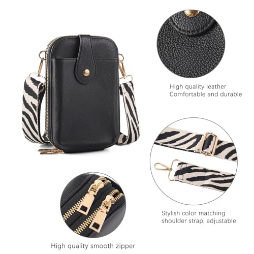 Small Crossbody Cell Phone Bag for Women, Mini Crossbody Wallet Phone Shoulder Handbag Purse with Credit Card Slots4