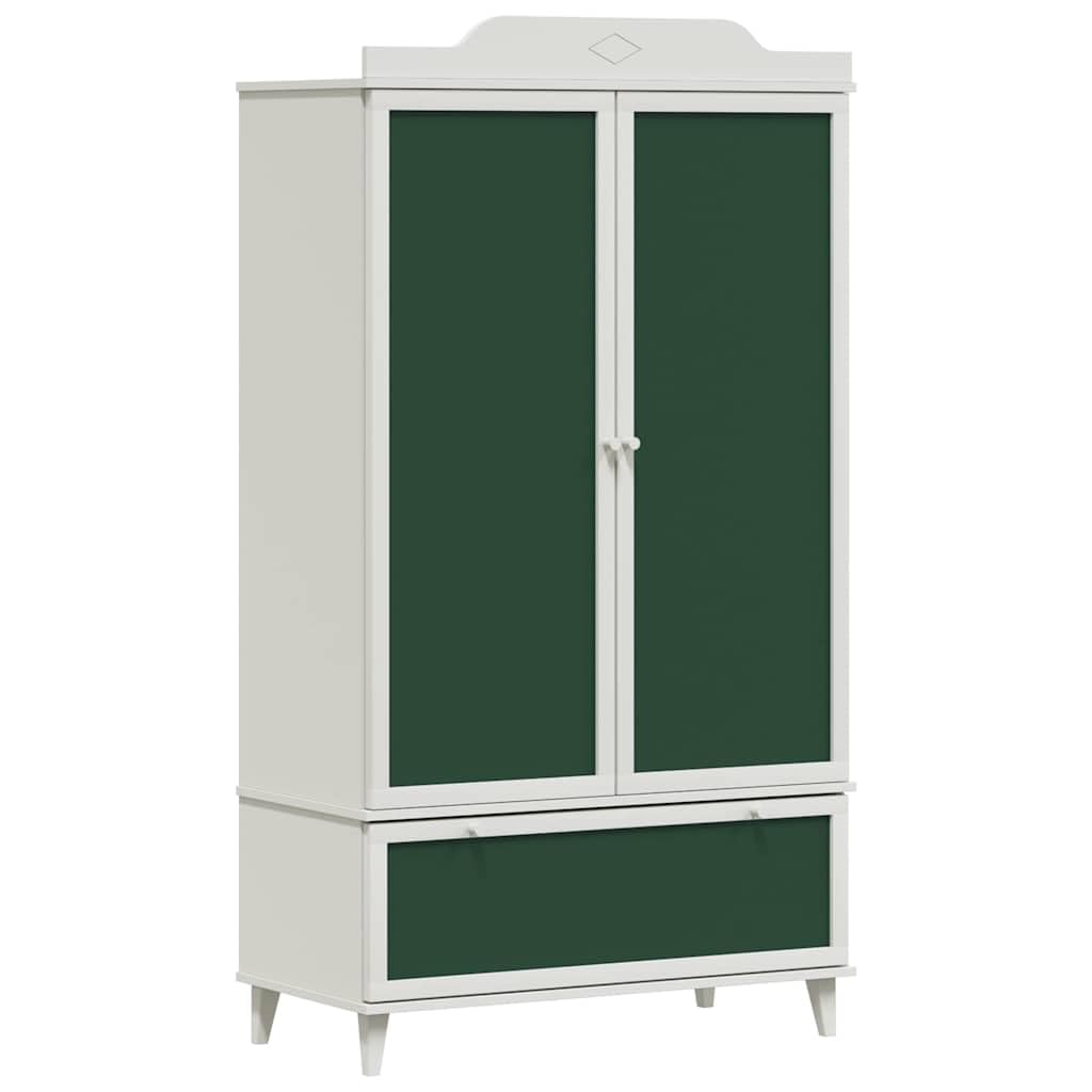 Schrank mit Kreidetafel und Schublade ROROS Weiß 90 x 45 x 165 cm