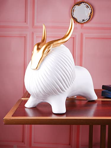 Image of The White Ink decor Yak Figurine Premium Gold