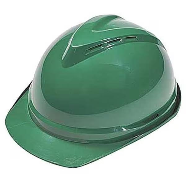 Hard Hat, Polyethylene, 6 Point Ratchet, Type 1, Class C, Green, Mfr: 10034032-A