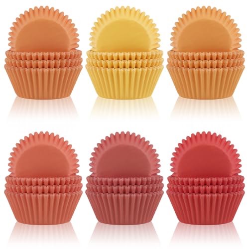 Image of 600Pcs Fall Cupcake Liners Autumn Baking Cups