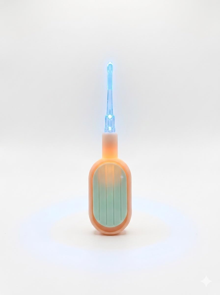 Portable Baby Ear Cleaning Tool with Built-in LED Light, Soft Flexible Silicone Scoop Tip, Easy Grip Handle, Safe Ear Wax Remover for Infants, Toddlers, Kids and Adults-image-39