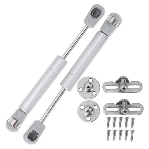 Image of X AUTOHAUX 150mm/5.91" Gas Struts 100N Gas Springs Silver Tone Carbon Steel 2 Set RV Car Toolbox Lid Storage Box Cover Cabinet Door Cover