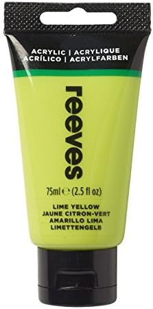 Reeves Acrylic Paint - Highly Pigmentented Acrylic Colours For Hobbyist, Leisure & School - Gold, 75ml