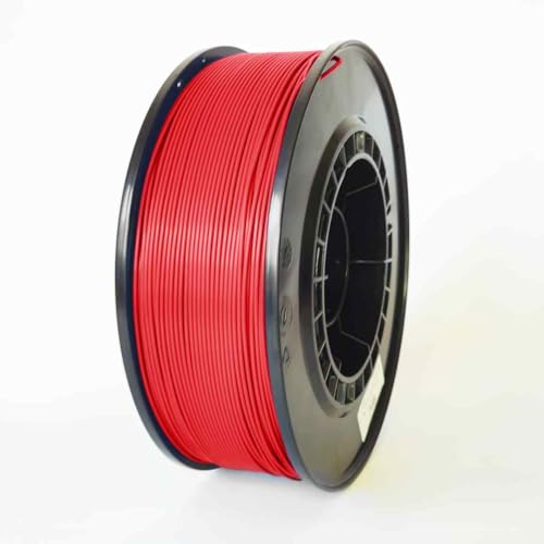 3WAY ASA Filament Pro 1.75mm 1kg (Red), Less Tangling and Clogs, Fits Most FDM Printers