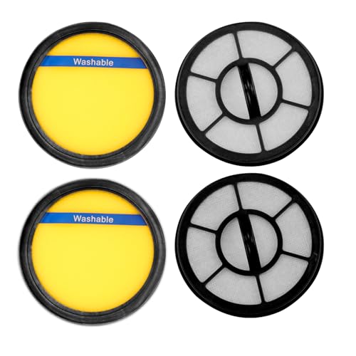 4PCS Washable Filter for Eureka DCF25 & EF7 Fit AS3030AE, AS3033A, AS3101A, AS3104AX, AS3304A Vacuum Cleaner Replacement, Parts 67600 & 68657