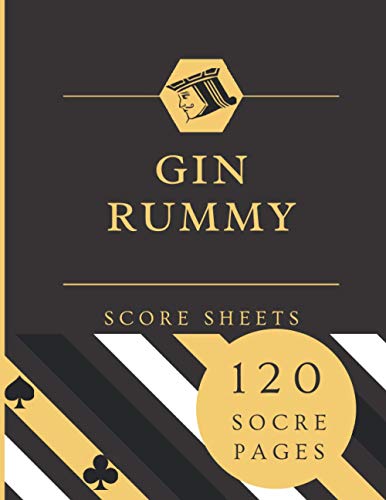 Gin Rummy Score Sheets: For Gin Rummy Lovers | Record Keeper Book| Gin Rummy Card Game Kit |"8.5x11"In, 120 Large Gin Rummy Score Pads (Gift).