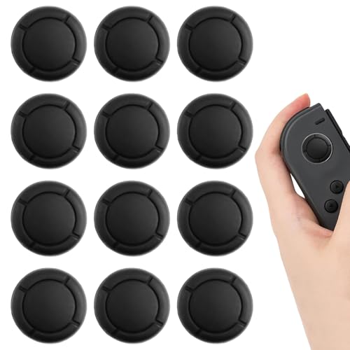 Joystick Kappen Kompatibel mit Nintendo Switch 12pcs Thumb Grips Kompatibel mit Nintendo Switch Switch Joystick Kappen Geeignet zur Verbesserung des Spielerlebnisses