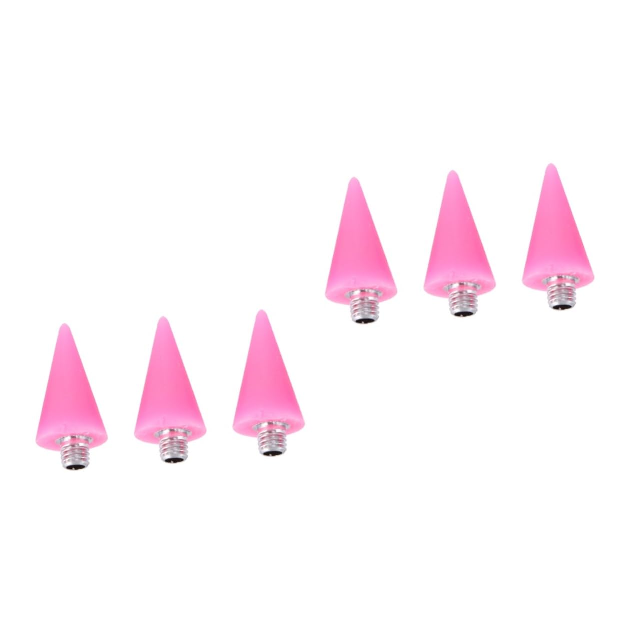 minkissy 6pcs Acrylic Dotting Pen Replacement for Nail Art Dual-ended Design for Fine Detailing and Rhinestone Application for Manicure and Pedicure