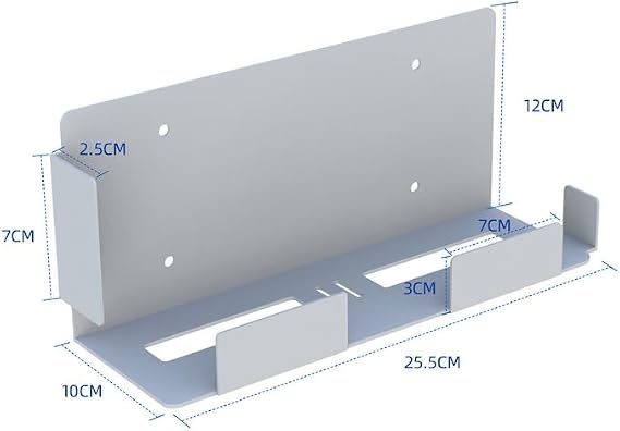 Aluminum Wall Mount,Playstation 5 Pro Wall Bracket,PS5 Pro/PS5 Slim/PS5 Wall Mount Bracket Multi-Function Wall Bracket PS5-Slim Space Saving PS5 Slim Shelf Mount