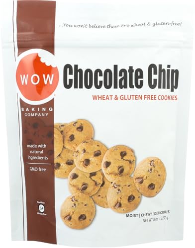 WOW Baking Company Cookies Gluten Free Chocolate Chip -- 8 oz Each / Pack of 2