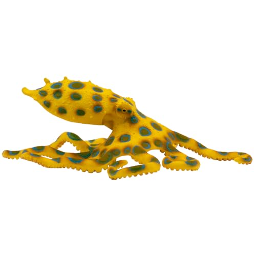 Bullyland 67510 - Spielfigur Blau-Ring Oktopus, ca. 13,8 cm große Tierfigur, detailgetreu, PVC-frei, ideal als kleines Geschenk für Kinder ab 3 Jahren