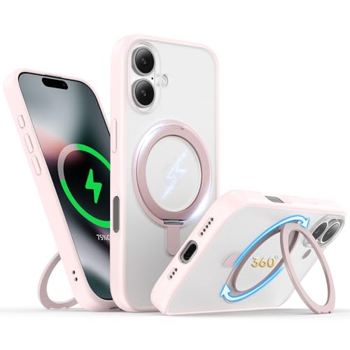 Coque iPhone 17 Support Anneau Rotatif 360 Housse Magnétique Antichoc