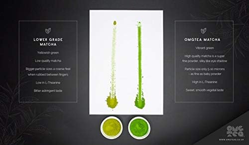 OMGTEA Organic Matcha Green Tea - Japanese AAA Grade Matcha Tea Powder 30g - Increase Energy - Improve Mental Focus - 100% Organic