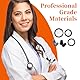 GXGM 1 Set Geeignet für Littmann Stethoskop Ersatzteile,Littmann Membran,Große und Kleine Suspensionsmembran+Anti-Rutsch-Ring-Set,2 Paar Silikon-Stethoskop-Ohrstöpsel(Schwarz,Grau)
