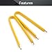 Utoolmart IC Puller Chip Extractor Removal Tool Antistatic Clip Pliers Switch Puller with Insulated Vinyl Grip Yellow 2 Pcs